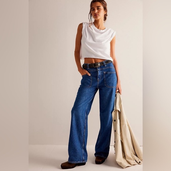 Free People Denim - Free People We The Free Palmer Cuffed Jean Size 28 NWT